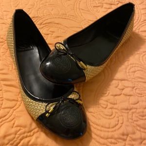 Tory Burch Patent Tipped Ballet Flats